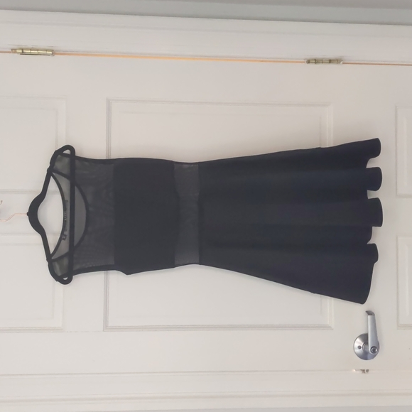 Guess XS Black Mesh Skater Dress - Picture 6 of 7